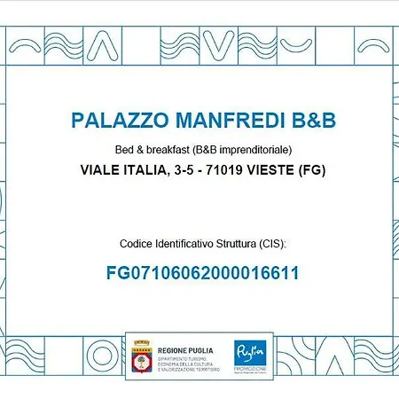 Palazzo Manfredi Vista Mare Con Parcheggio Отель типа 